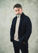 Merino Wool Shawl Collar Cardigan