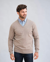 Mens Cashmere V Neck Jumper