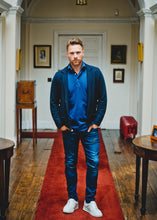 luxury knitted merino wool blazer for men