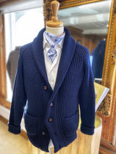 Merino Wool Shawl Collar Cardigan