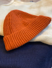 Orange Alpaca Bob Hat Beanie