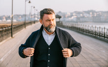Merino Wool Shawl Collar Cardigan