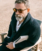 Merino Wool Shawl Collar Cardigan