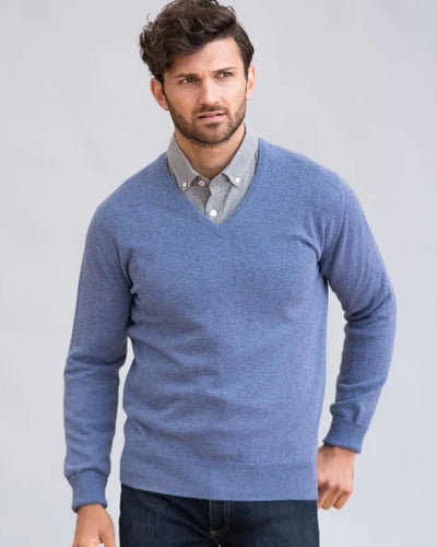 Mens Geelong V Neck Jumper