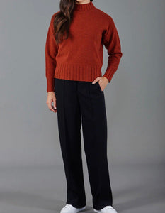 Grown on neck cropped jumper