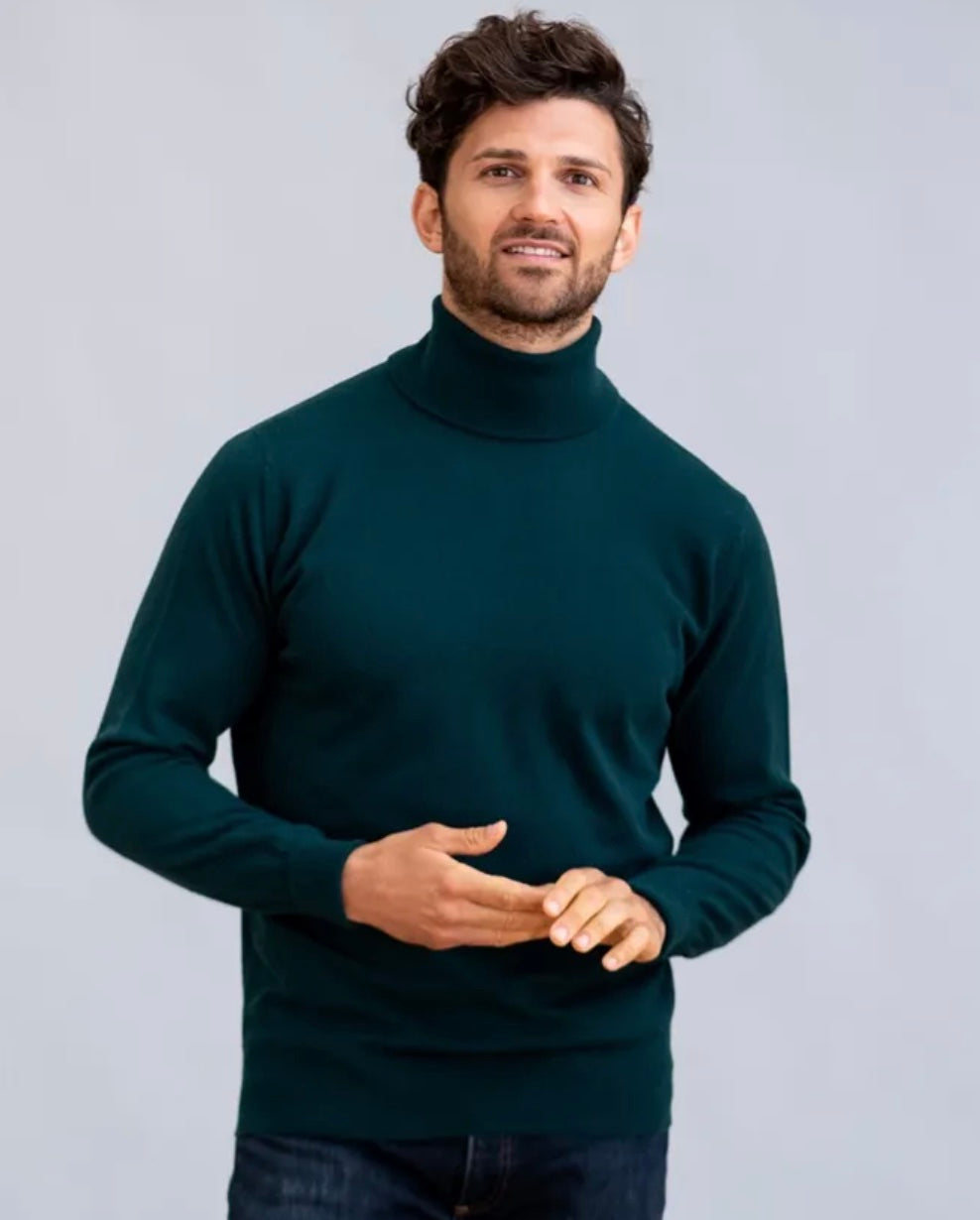 Mens Cashmere Rollneck Neck Jumper – Barrington Ayre