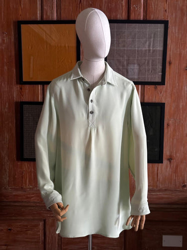 Mallory Reimagined: Turner Twins Green Silk Shirt