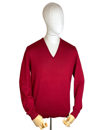 Red / Burgundy Crew Neck - Mens Large