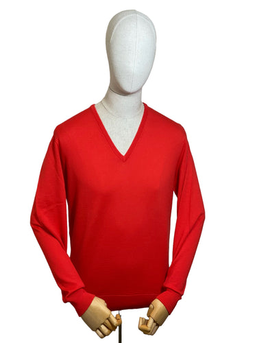 Orange / Red Crew Neck - Mens large