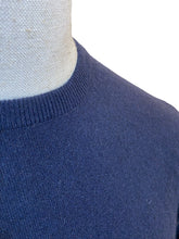 Cashmere Navy Crew Neck - Mens medium