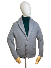 Cashmere Shawl Collar Cardigan in grey - Large