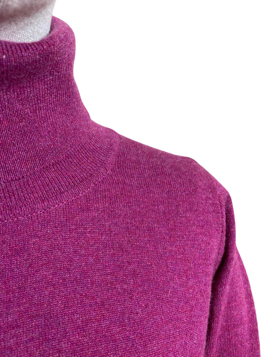 Ladies Cashmere Rollneck - Berry - Small – Barrington Ayre