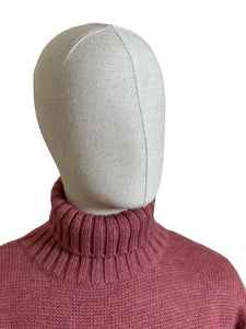 Ladies Roll Neck Cropped Merino Wool - Size 8