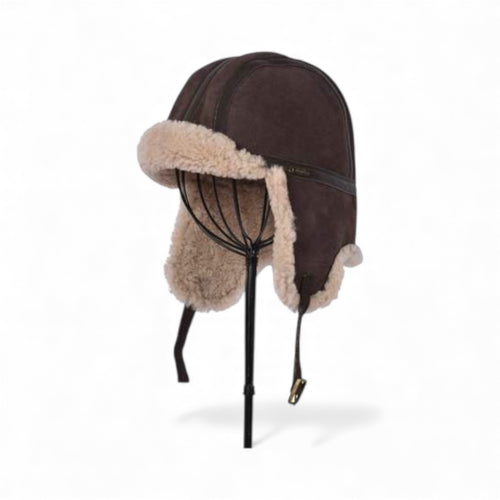 Leather Aviator Hat