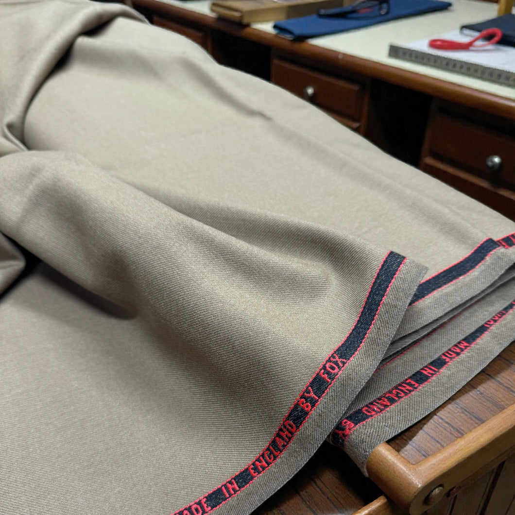 Fox beige twill wool