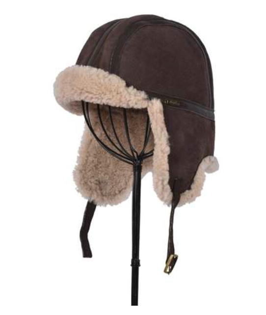 Leather Aviator Hat