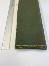 Green Wool / Terylene mix fabric