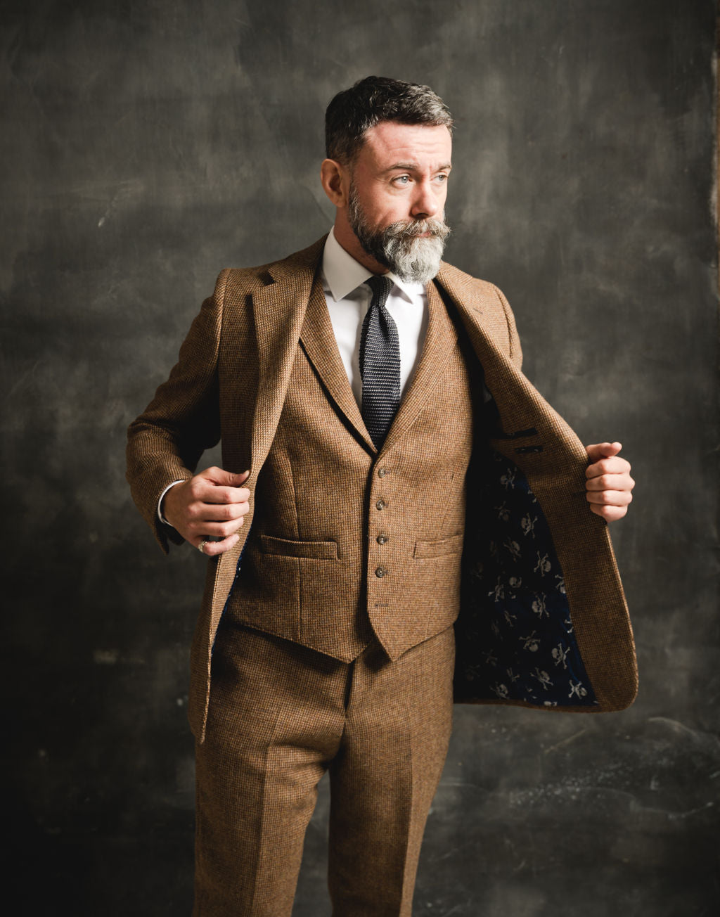 Bespoke Tailored Tweed 3 Piece Suit Barrington Ayre Bespoke tailored tweed 3 piece suit barrington ayre