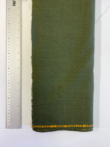 Green Wool / Terylene mix fabric
