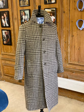 Balmacaan Overcoat with collar up