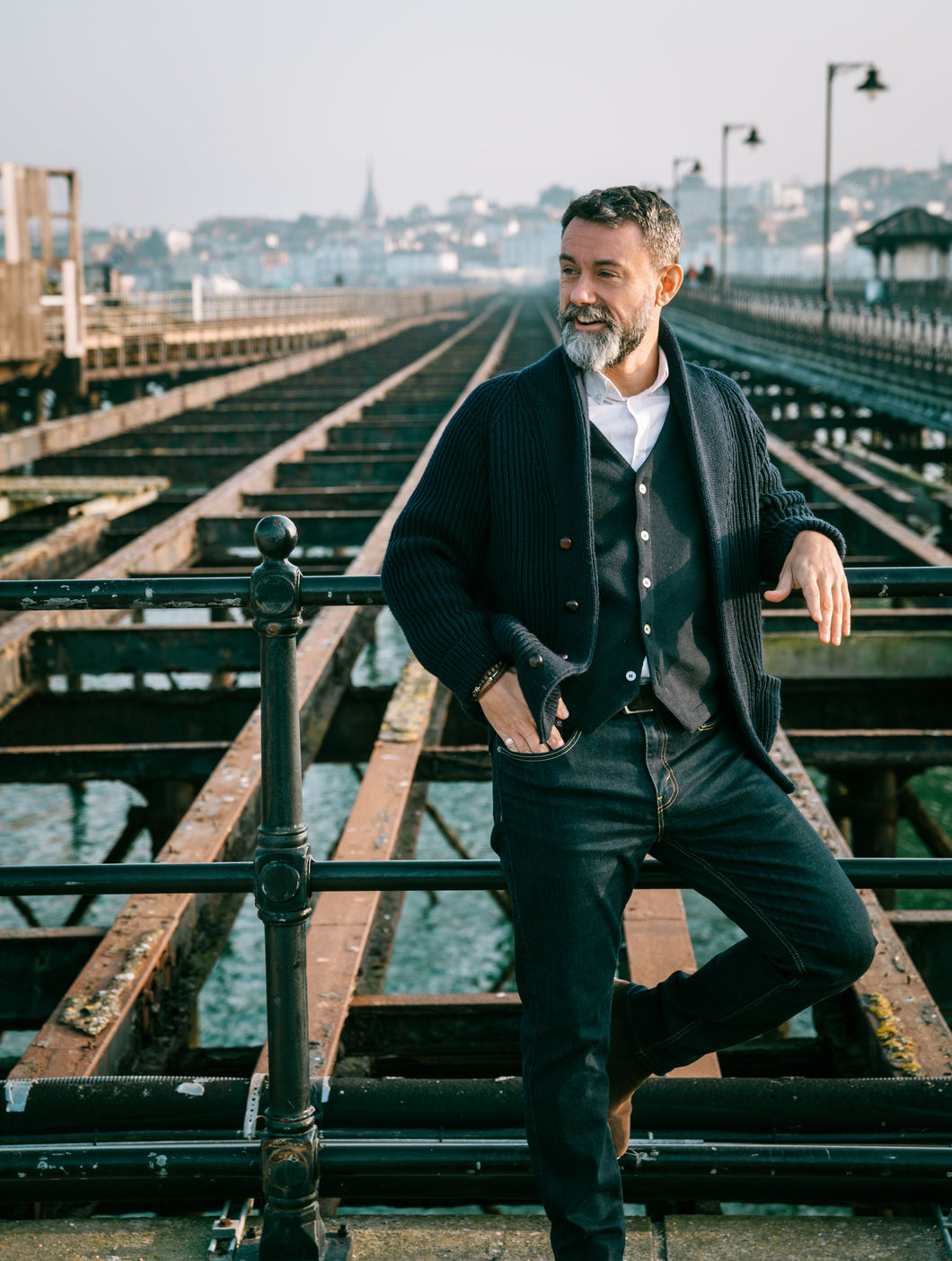 Shawl Collar Cardigan - Lambswool